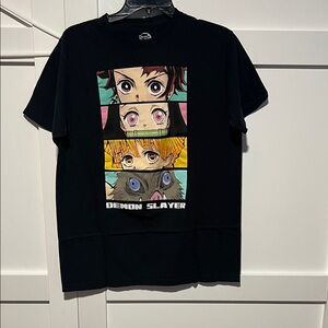 Kids Black Demon Slayer T-Shirt
